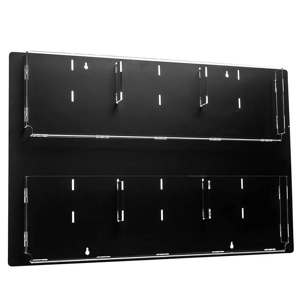 Adir 640-2923-BLK 29 x 23 in. Hanging Magazine Rack with Clear Acrylic Adjustable ...