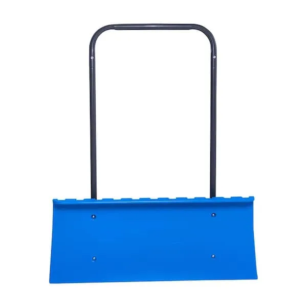 Lifetime 51 in. Steel Handle Hard Plastic Snow Shovel Pusher 60388