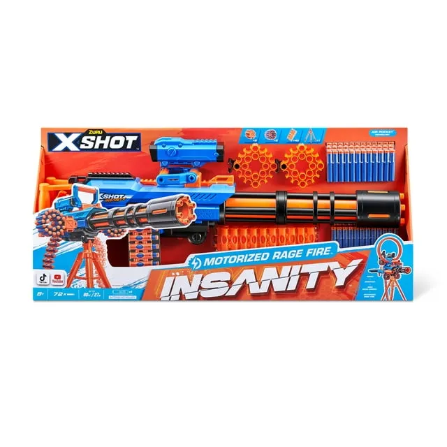 Zuru X-Shot Insanity Motorized Rage Fire Blaster