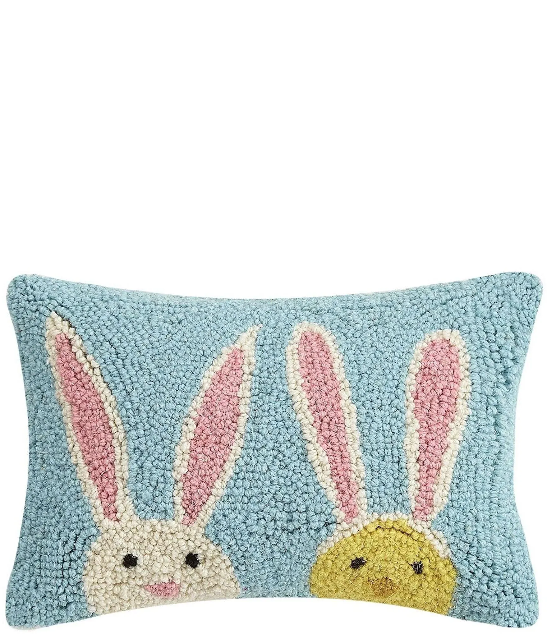 Bunny Duo Hook Pillow, 12" x 8"