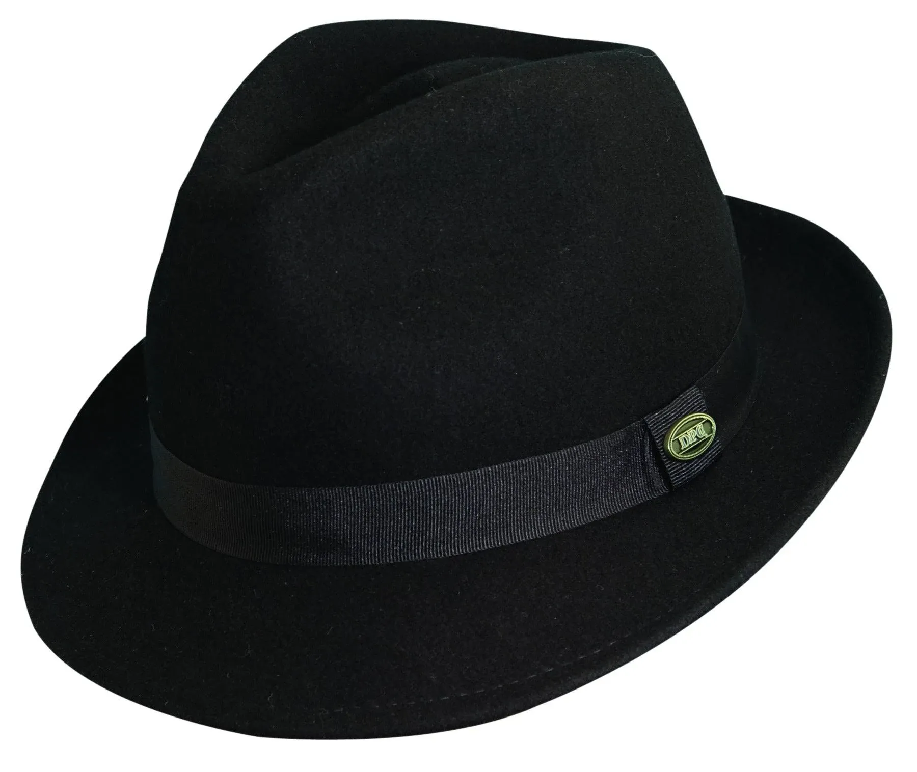 Scala Wool Felt Fedora Hat Black / Large