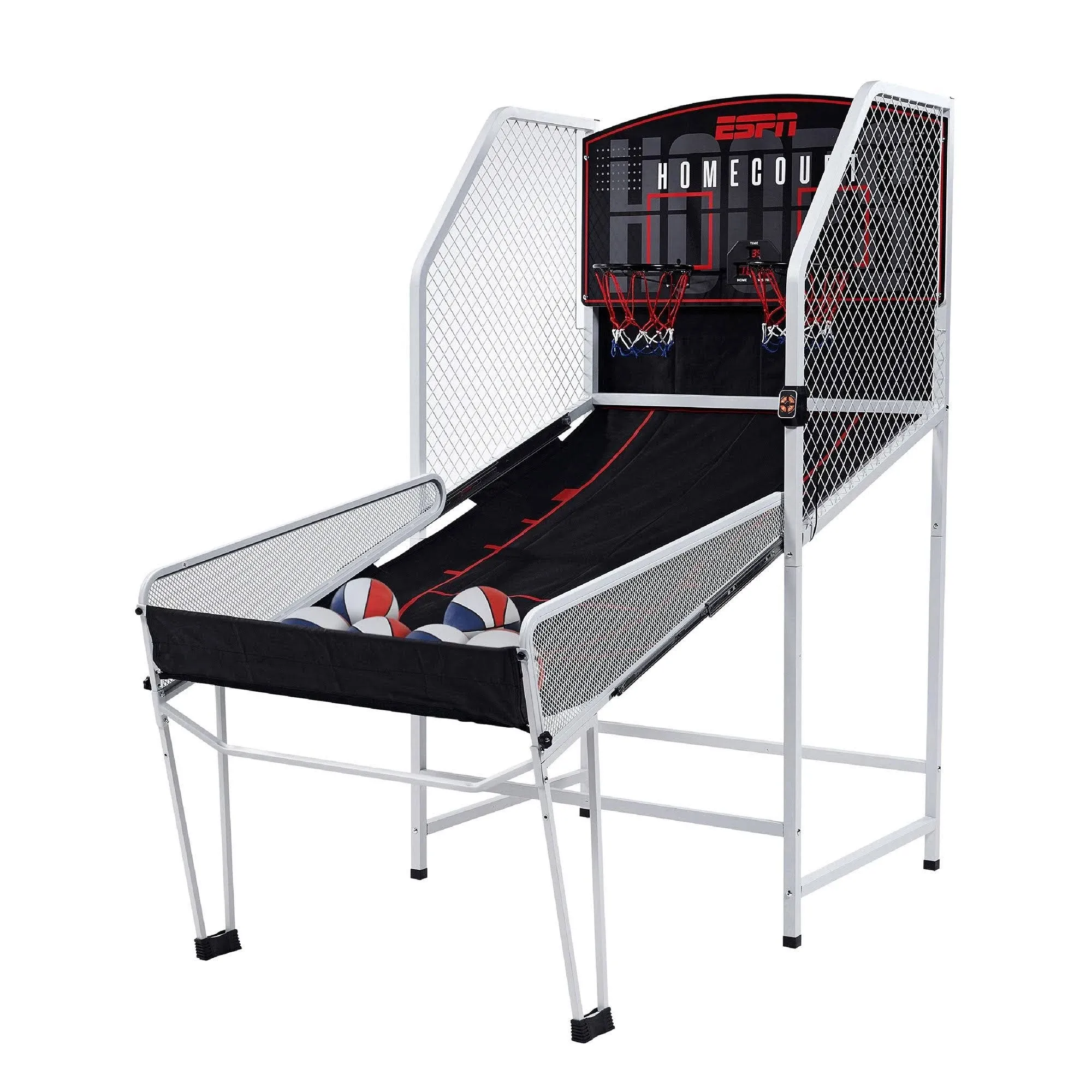 Espn Space Saving 2 Player Arcade Cage Basketball Game