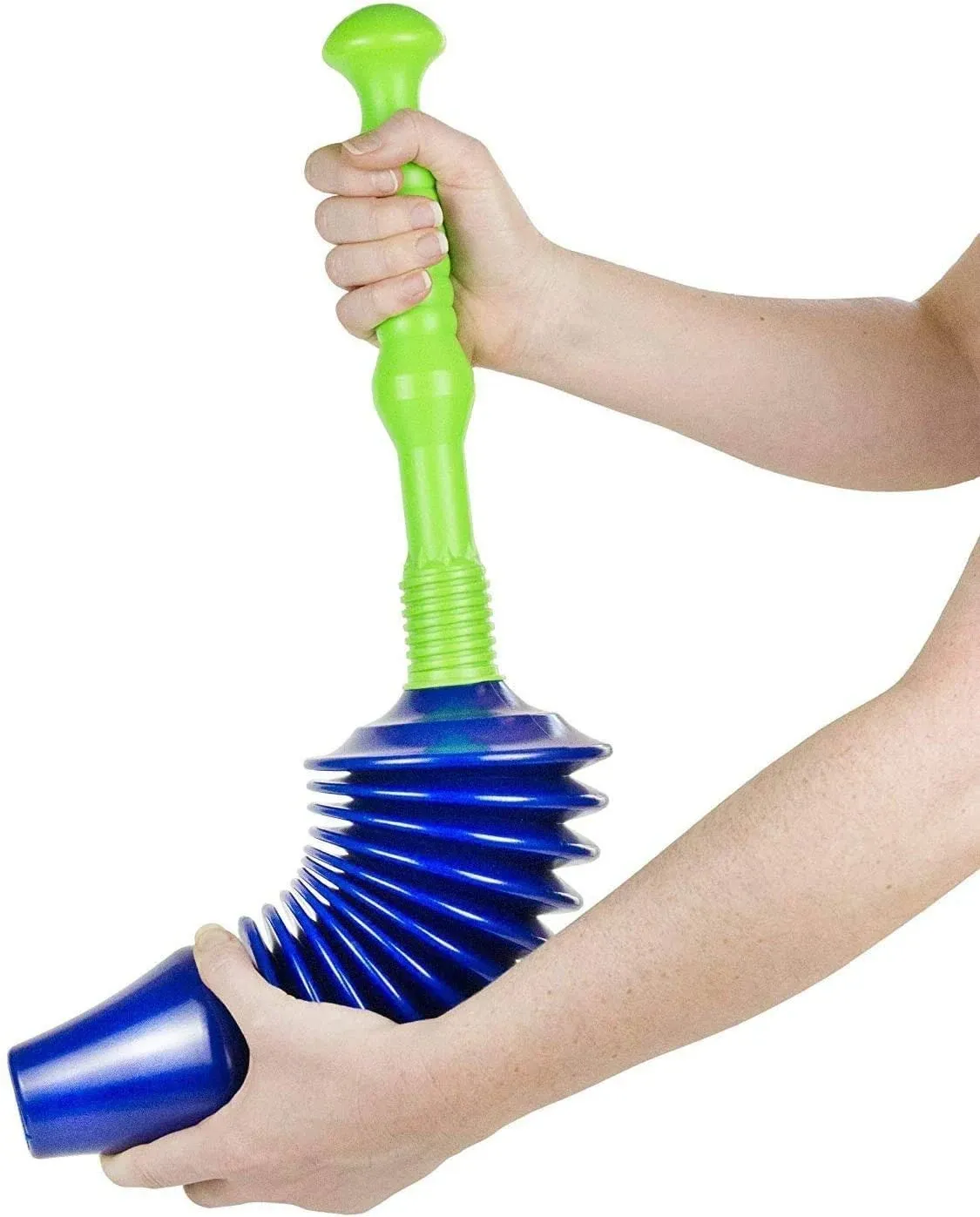 Luigi's The World's Best Toilet Plunger | The Big, Blue & Green Unblocking Machine | Heavy Duty Unblocker with Unique