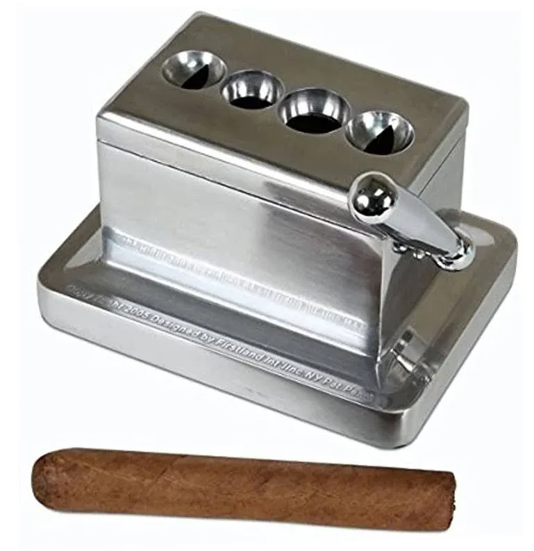 Quality Importers Trading Co. Quad Table Cigar Cutter, Brushed Finish, 52 and 60 ...