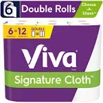 Viva Signature Cloth Choose-A-Sheet Paper Towels (6 double rolls)