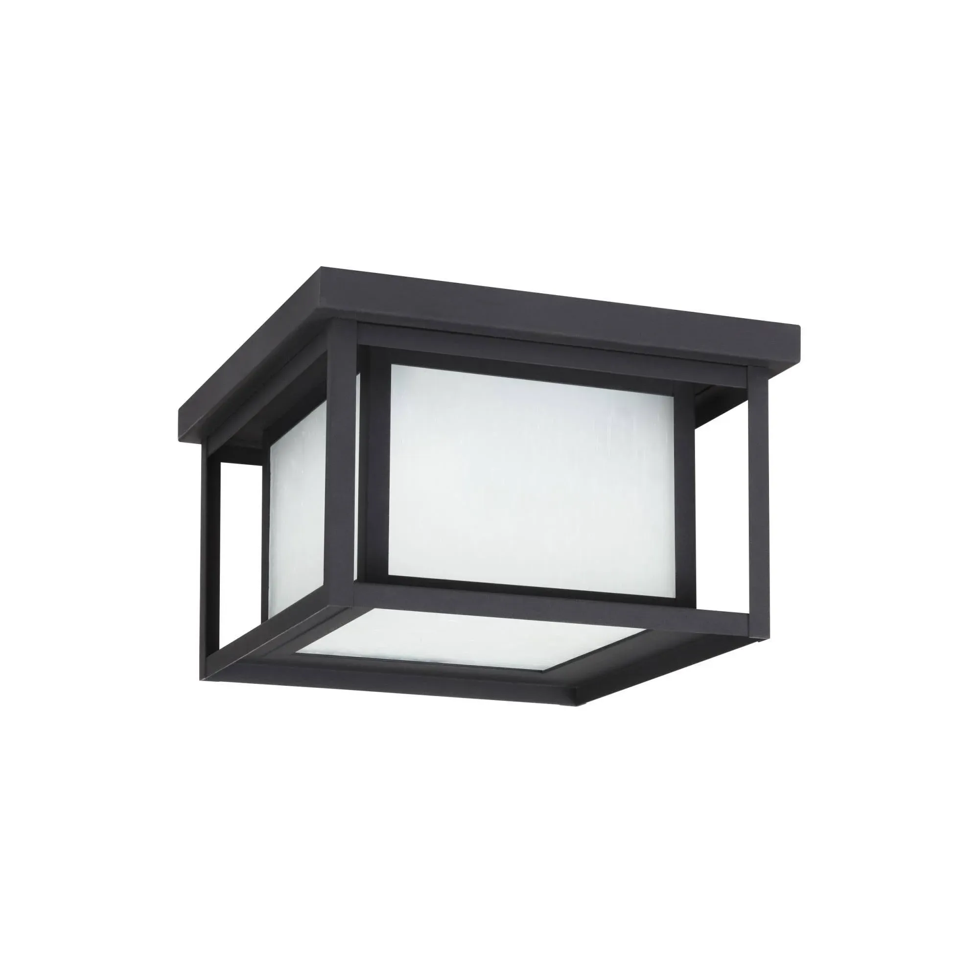 Generation Lighting Hunnington Two Light Outdoor Flush Mount Black