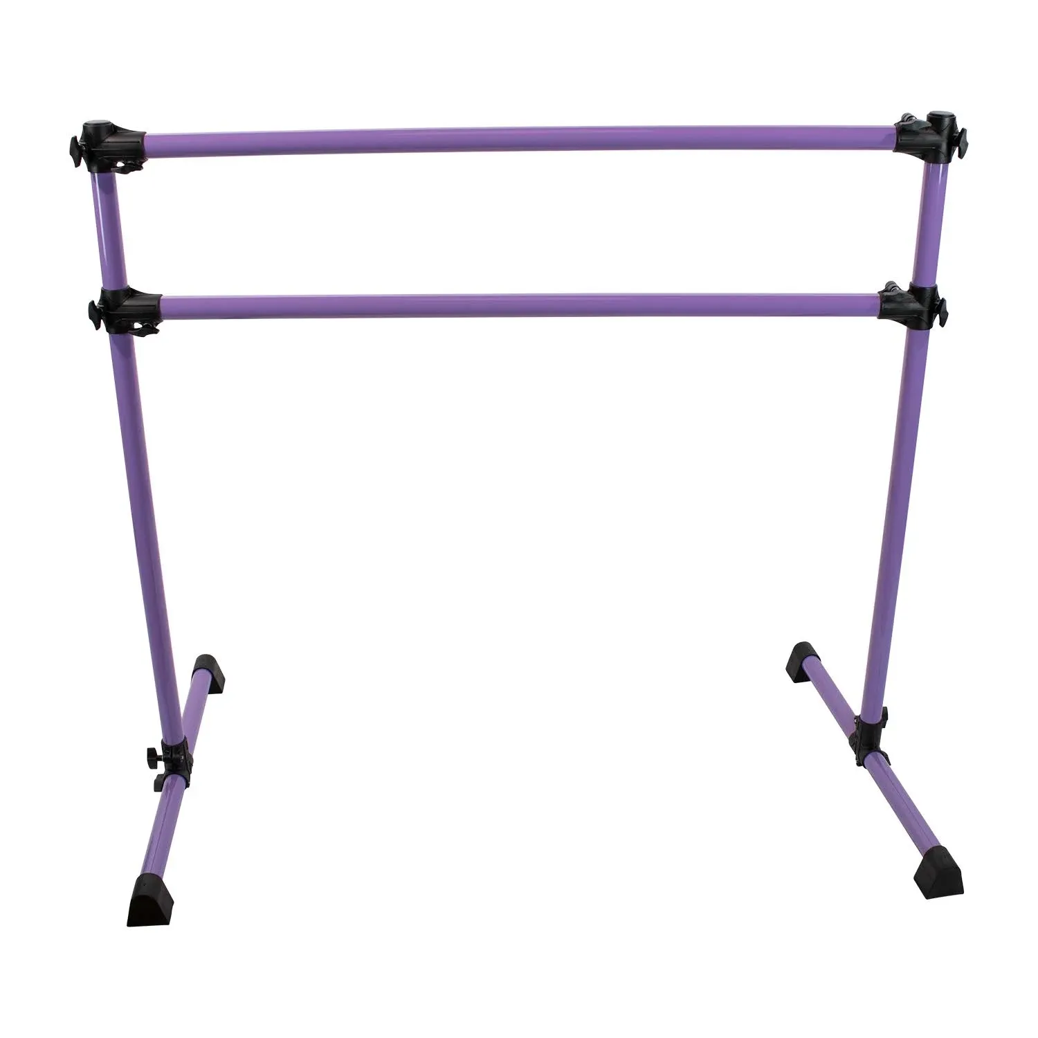 VitaBarre Prodigy Series: Modern Aluminum Double Bar Freestanding Ballet Barre 4-5 FT