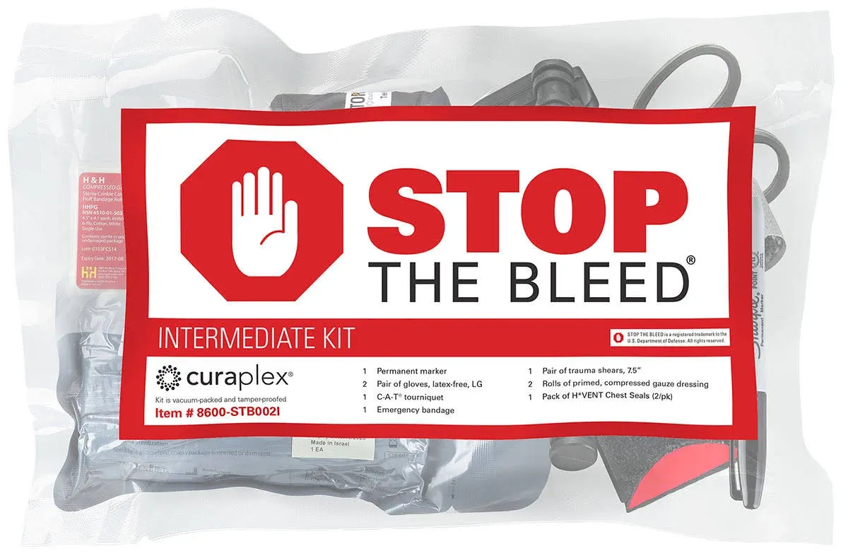 Curaplex Intermediate Stop the Bleed Kit 8600-STB002I (Intermediate Curaplex) - (New)