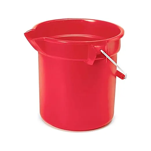 Rubbermaid Commercial Brute 10-Quart Utility Bucket, Red