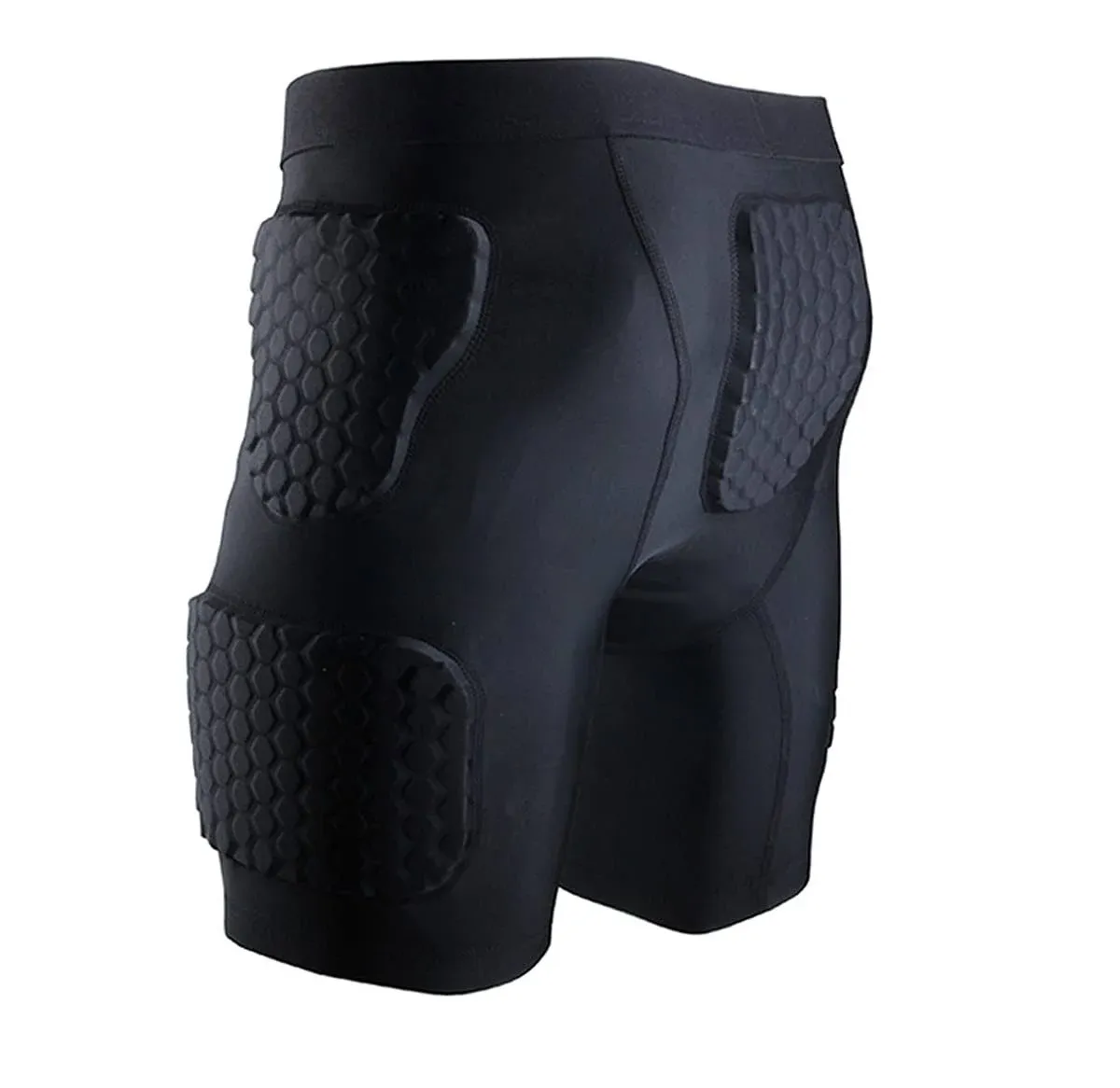 Minimal Su Padded Shorts for Men, Butt Pads for Skating, Compression Shorts Butt Protection Hip Protector for Skateboard Basketball Football M Black