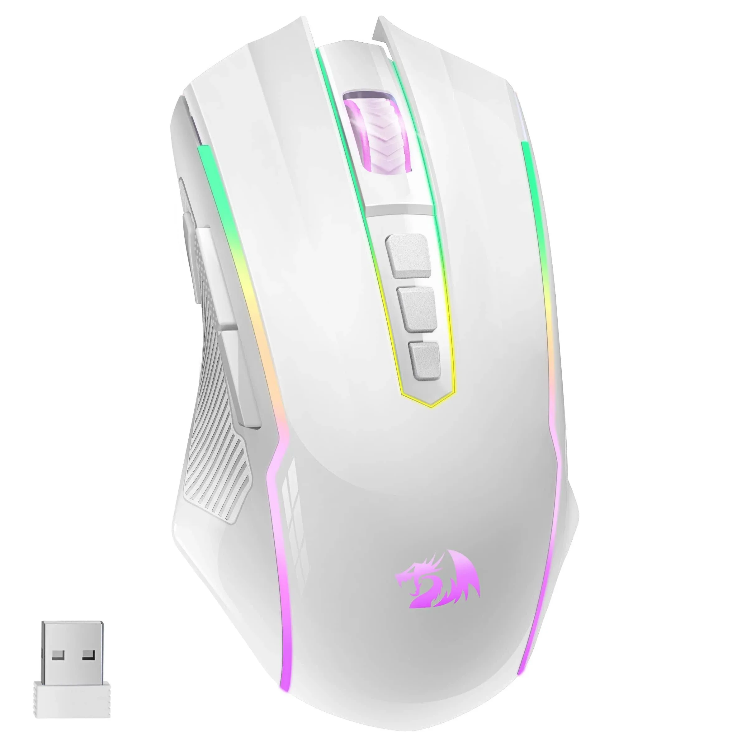 Redragon Wireless Gaming Mouse with RGB Backlit, 8000 DPI, with Fire Button