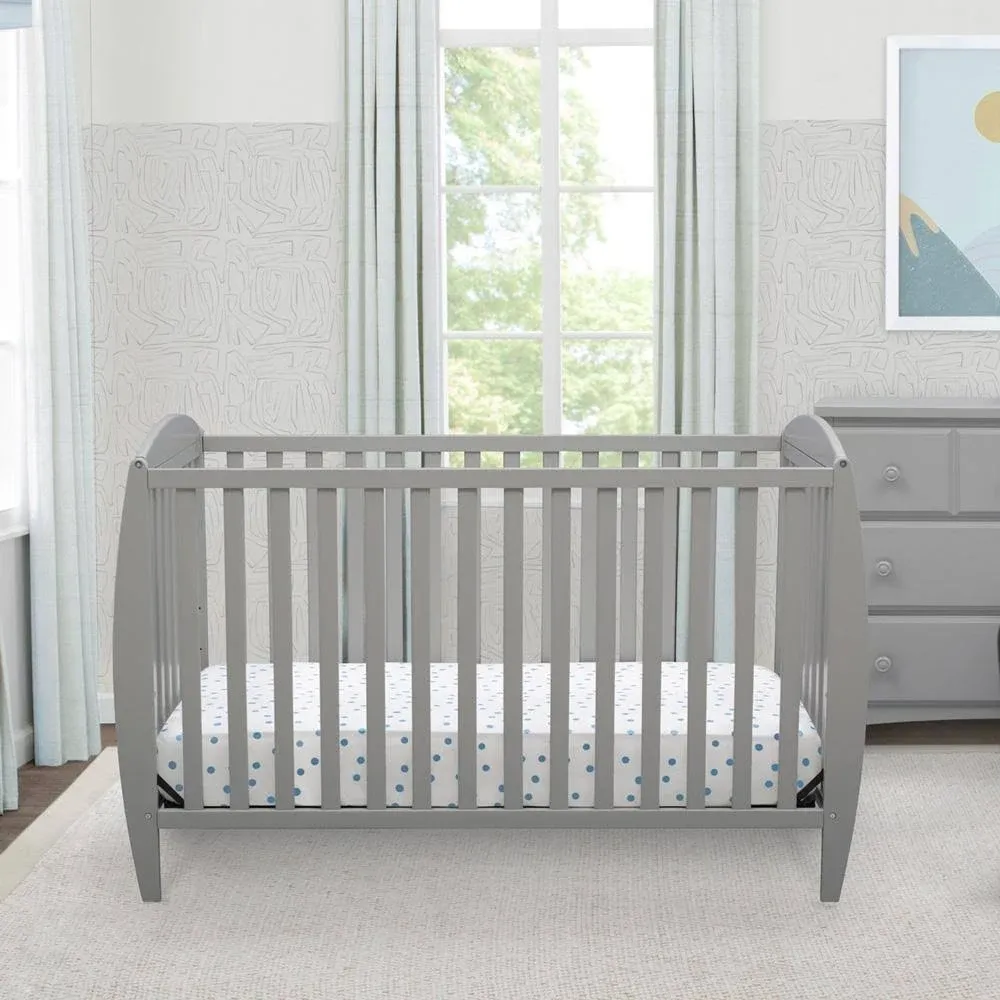 Delta Children Taylor 4-in-1 Convertible Crib, Gray