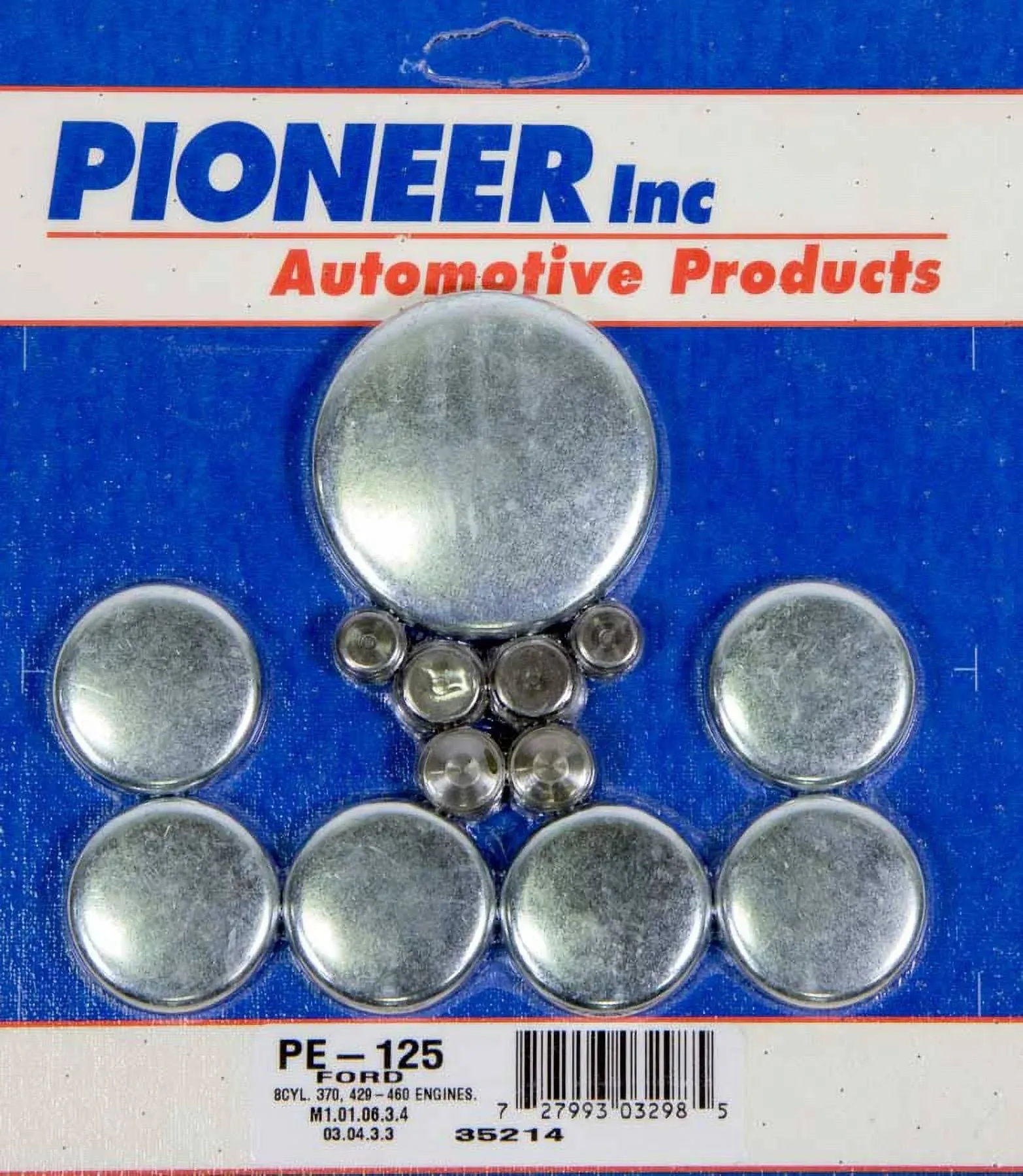 Engine Expansion Plug Kit Pioneer PE-125