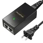 PoE Injector, 24W, Ethernet, Power Over Ethernet Adapter for IP Cameras, Phones