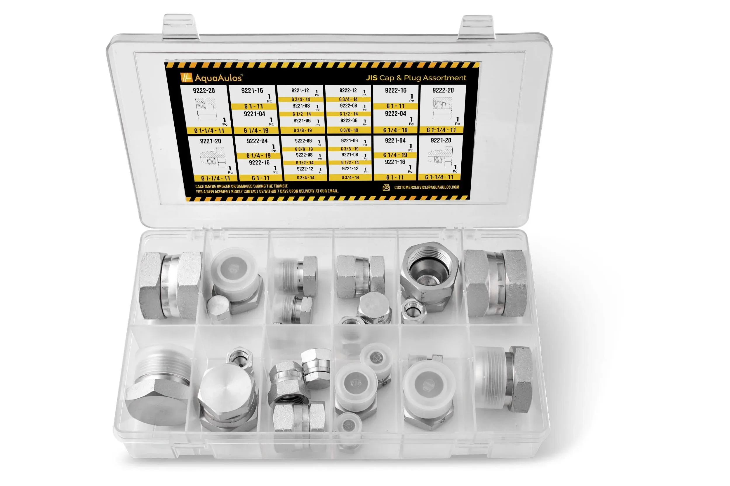 AQUAAULOS 24 PCS. JIS Cap & Plug Assortment Kit