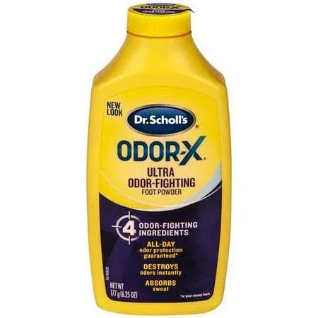 Dr Scholl Odor X Foot Powder 6039141 6.25 oz Foot Powder - Pack of 3