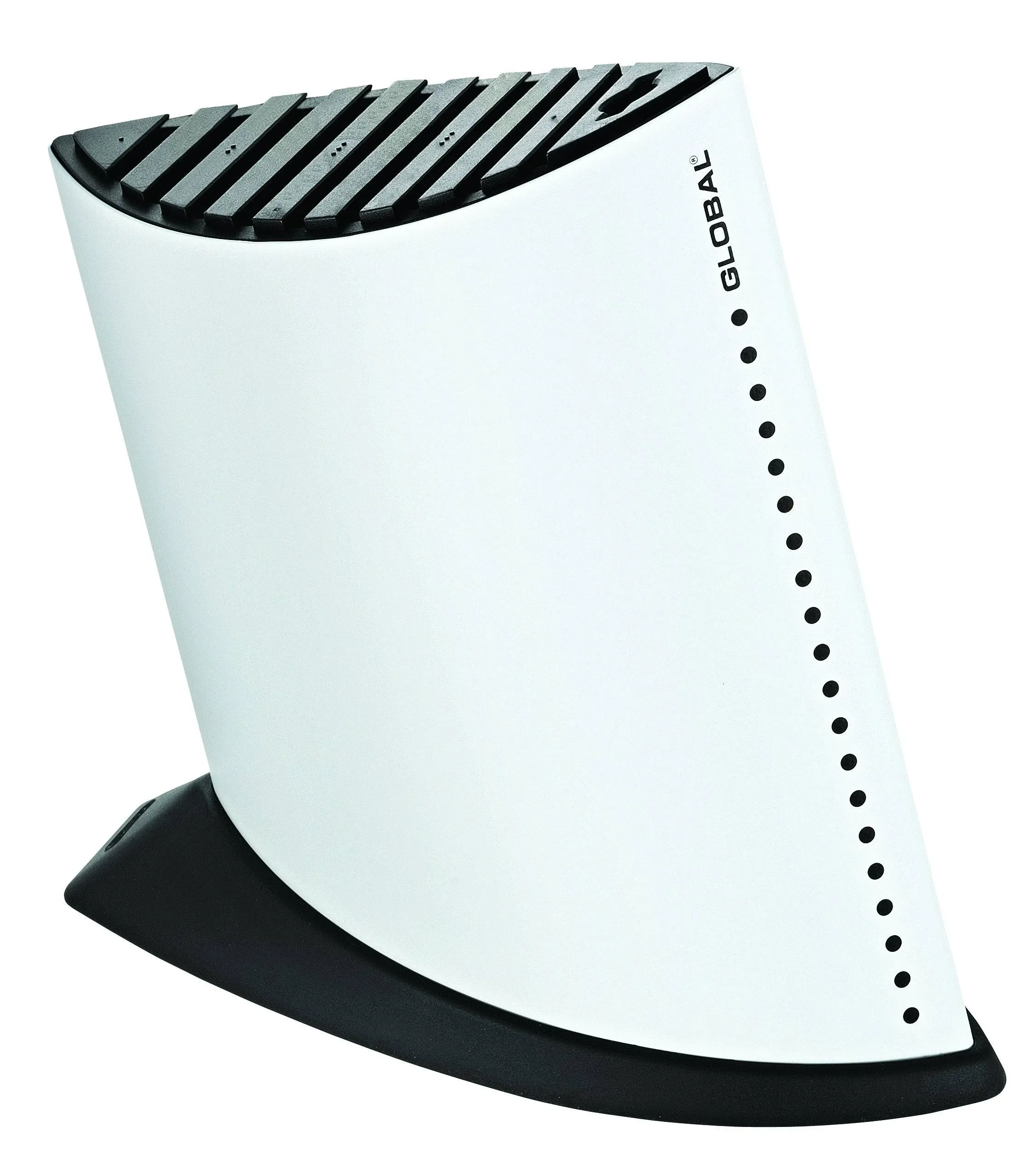 Global 10-Slot Ship Shape Knife Block, White