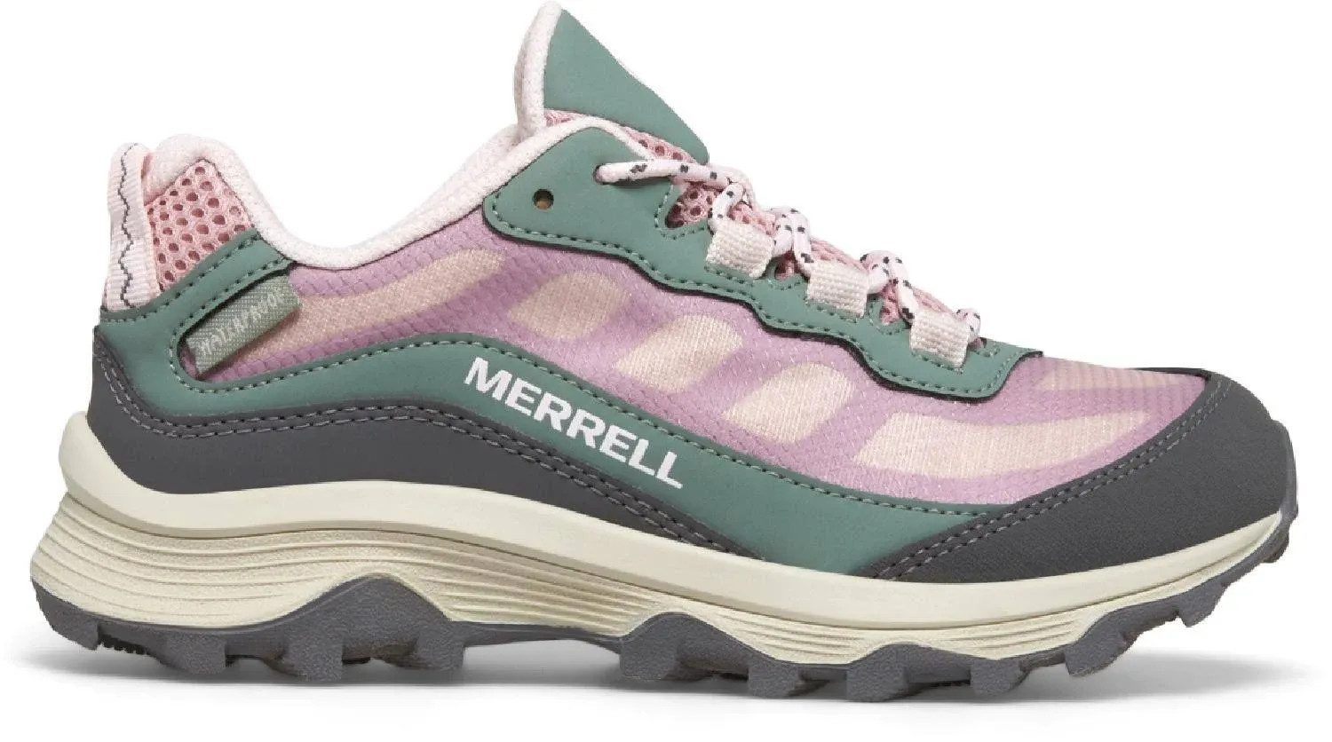 Merrell Moab Speed Low Waterproof Hiking Shoes Pink 2 Kids