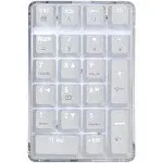 Mechanical Numeric Keypad GATERON Red Switch Wired Gaming Keypad Crystal Case Wh