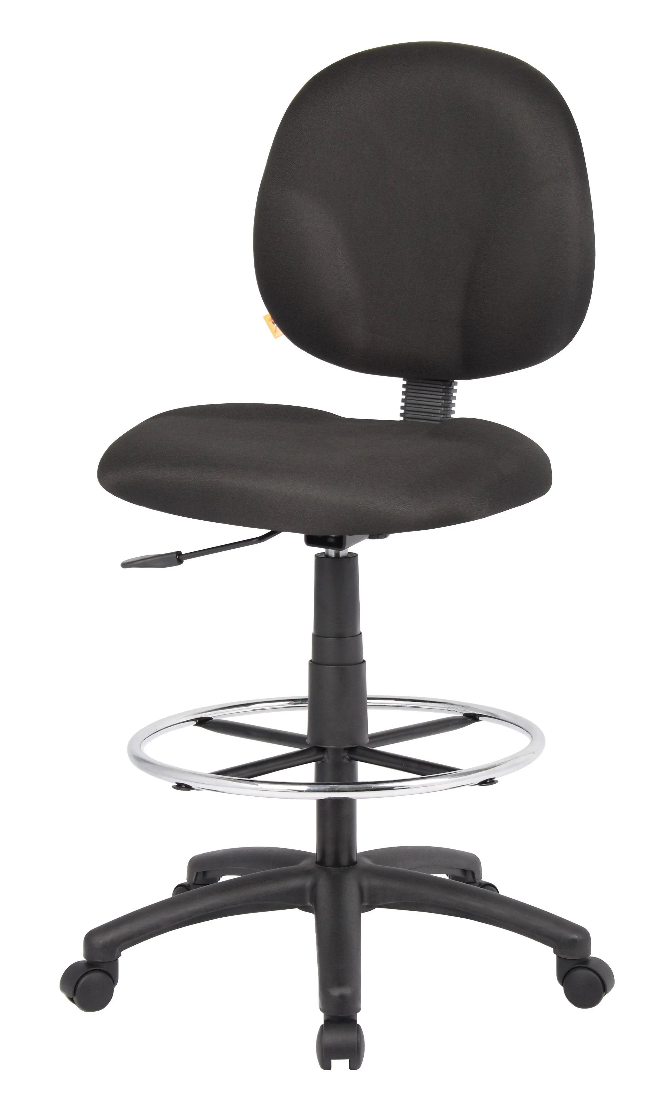 Boss Office Products Deluxe Drafting Stool, Black