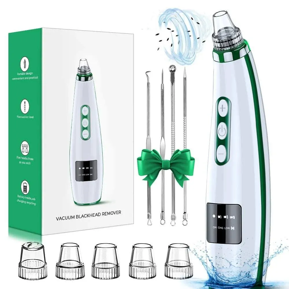 2023 Upgraded Blackhead Remover Vacuum - 5 Suction Levels, USB Rechargeable 