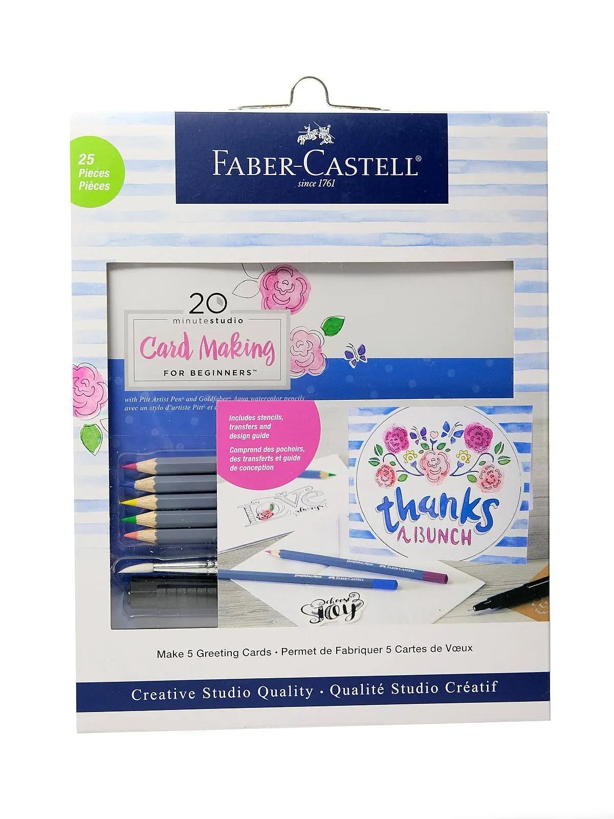 Faber-Castell 20 Minute Studio Card Making For Beginners 25 Pc Set NEW Sealed