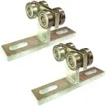 2Pcs 4 Wheel Trolley Assembly Rollers Four Bearing Trolley Assembly for 