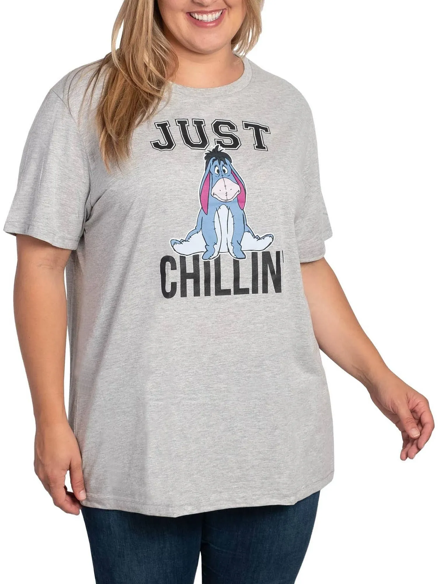 Disney Plus Size Women's Winnie The Pooh Eeyore Just Chillin T-Shirt