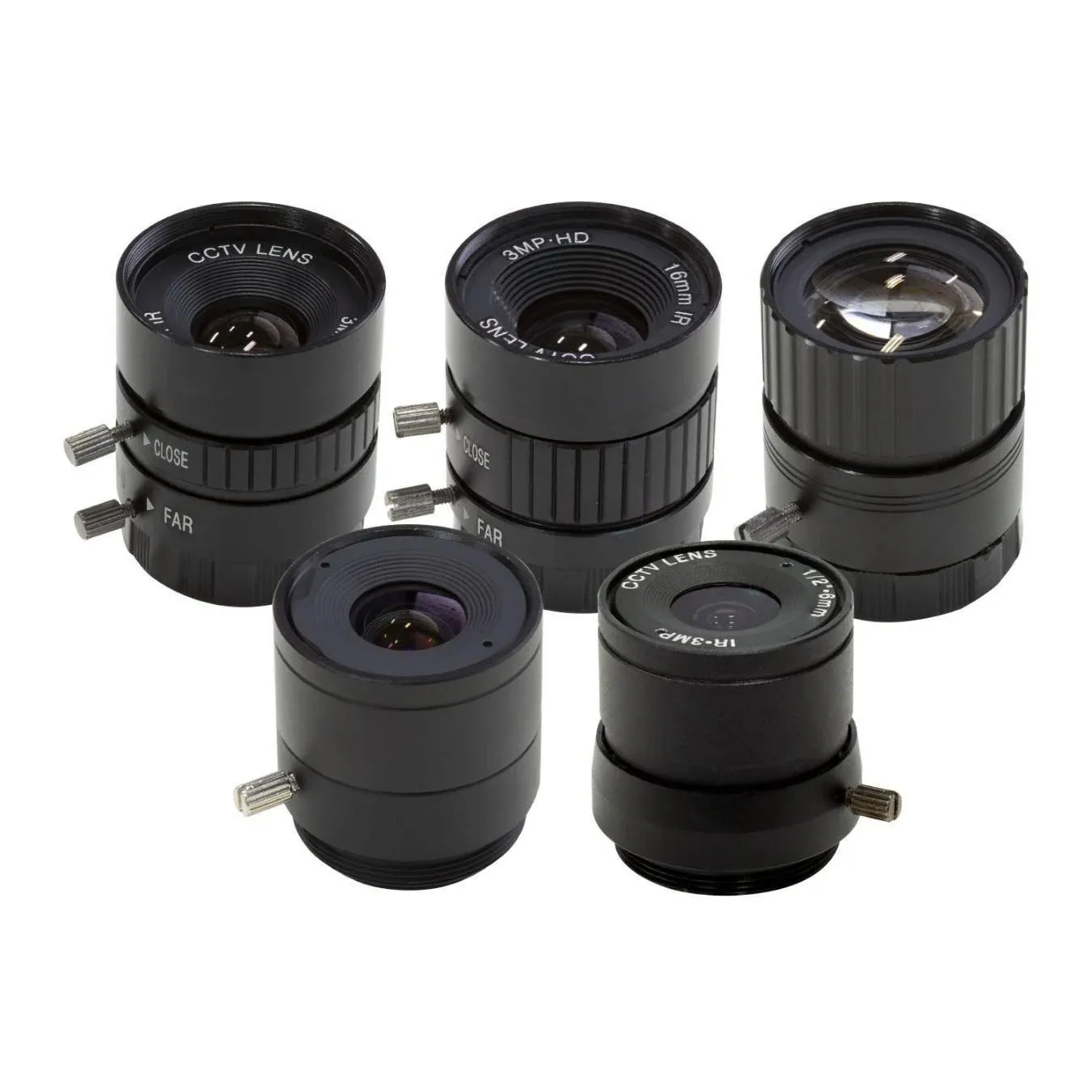 Arducam CS-Mount Lens Kit for Raspberry Pi HQ Camera (Type 1/2.3), 6mm to 25m...