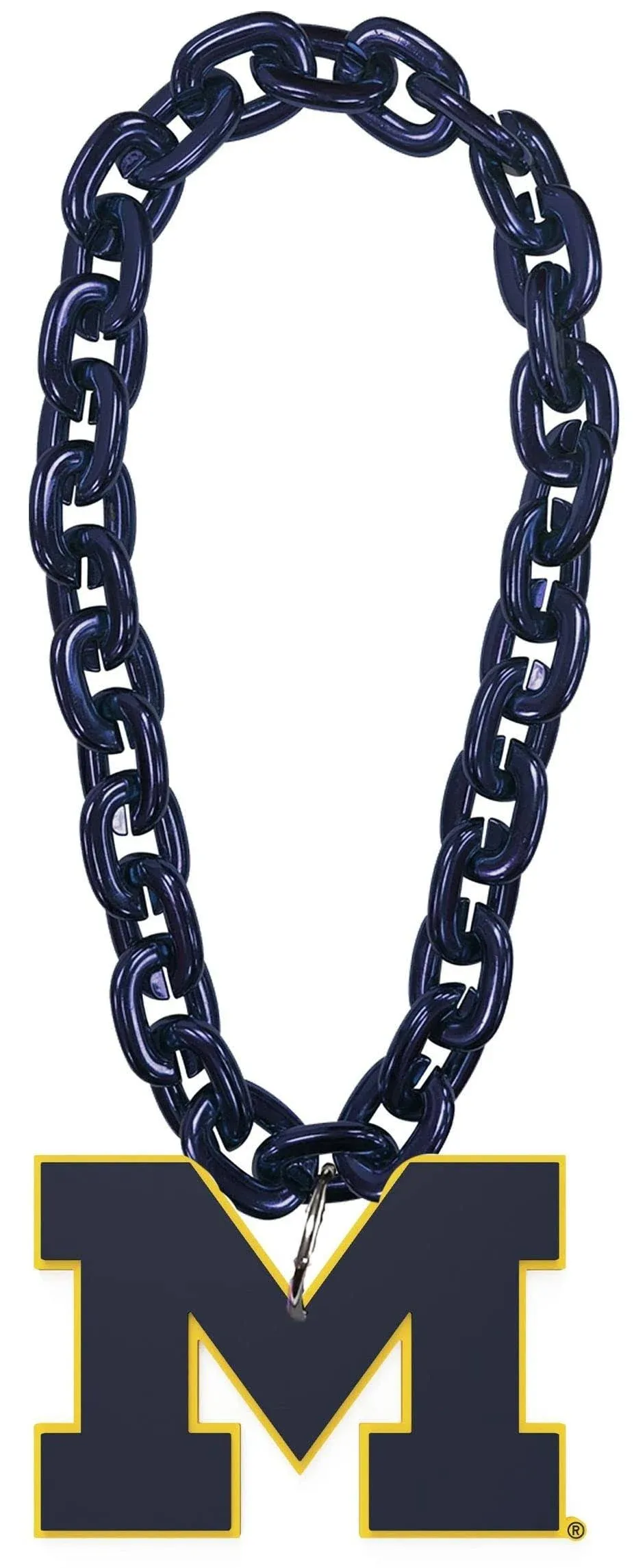 Aminco Michigan Wolverines NCAA Fan Chain, Navy