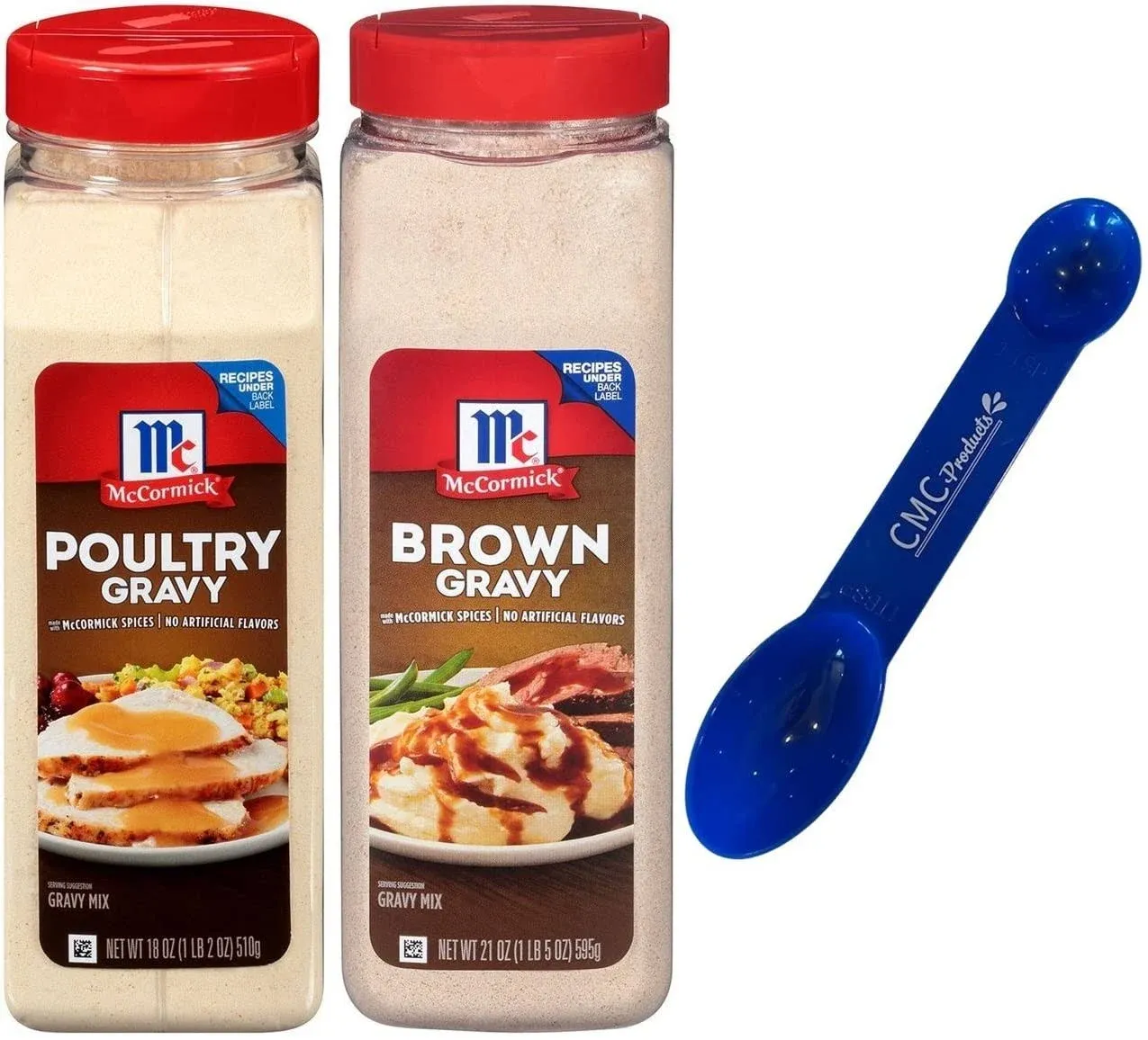 McCormick Gravy Mix Value Bundle - 2 Items- McCormick Brown Gravy, 21 Ounce and ...