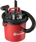 Vacmaster 2.5 Gallon Shop Vacuum Cleaner 2 Peak HP Power Suction Lightweight 3-in-1 Wet Dry Vacuum with Blower & Wall Mount Design for Cleaning Car, Boat, Pet Hair, Hard Floor