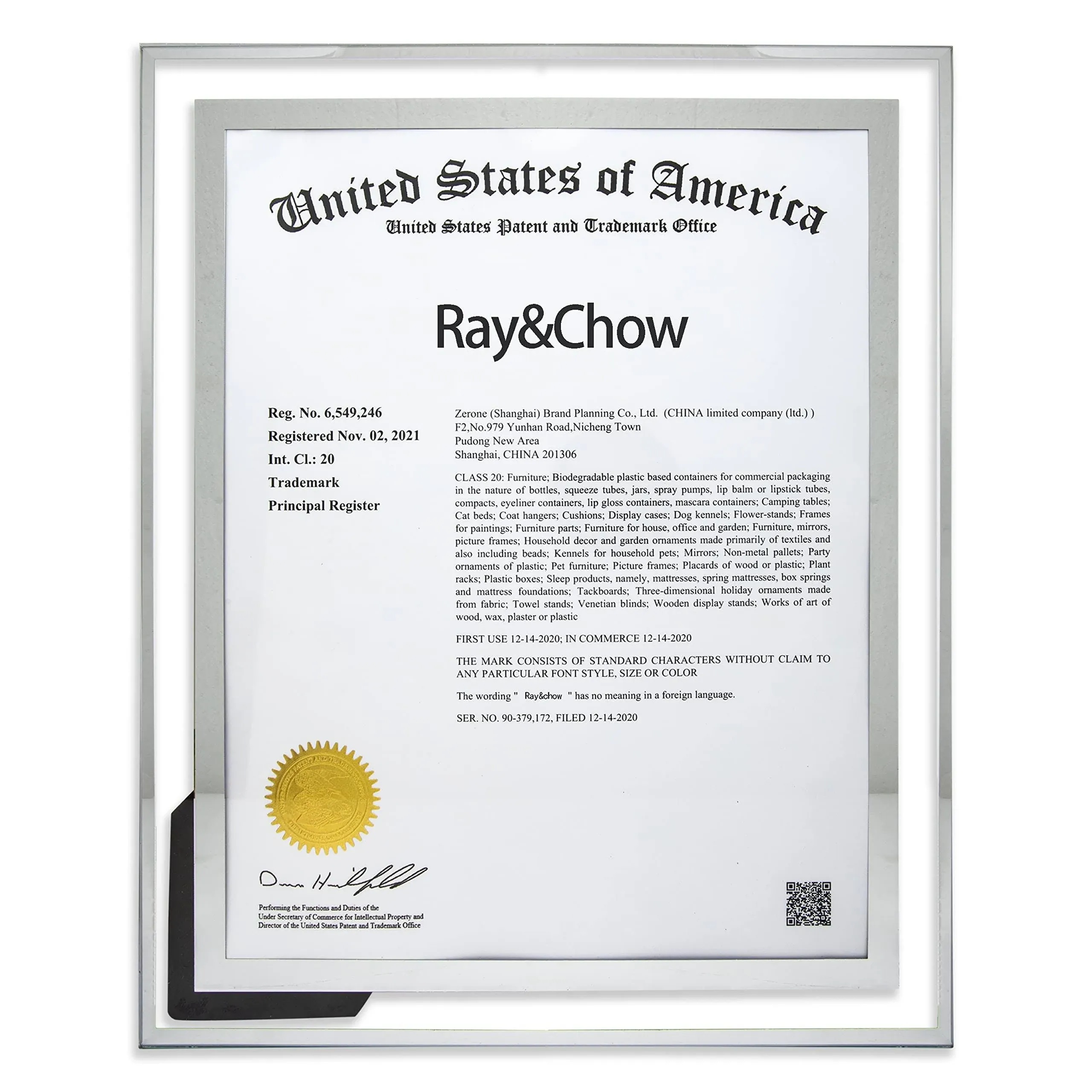 Ray & Chow 8.5x11 Glass Picture Frames Clear Photo Frames for Diploma Document ...