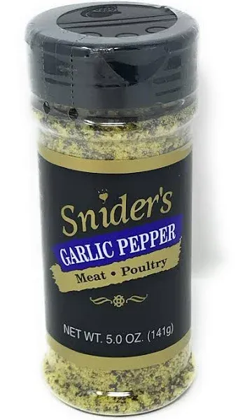 Snider&#39;s Garlic Pepper Seasoning, 5 oz