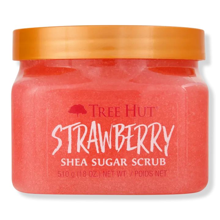 Tree Hut Fresa Shea Sugar Exfoliante E Hidratante Corporal, 18 oz