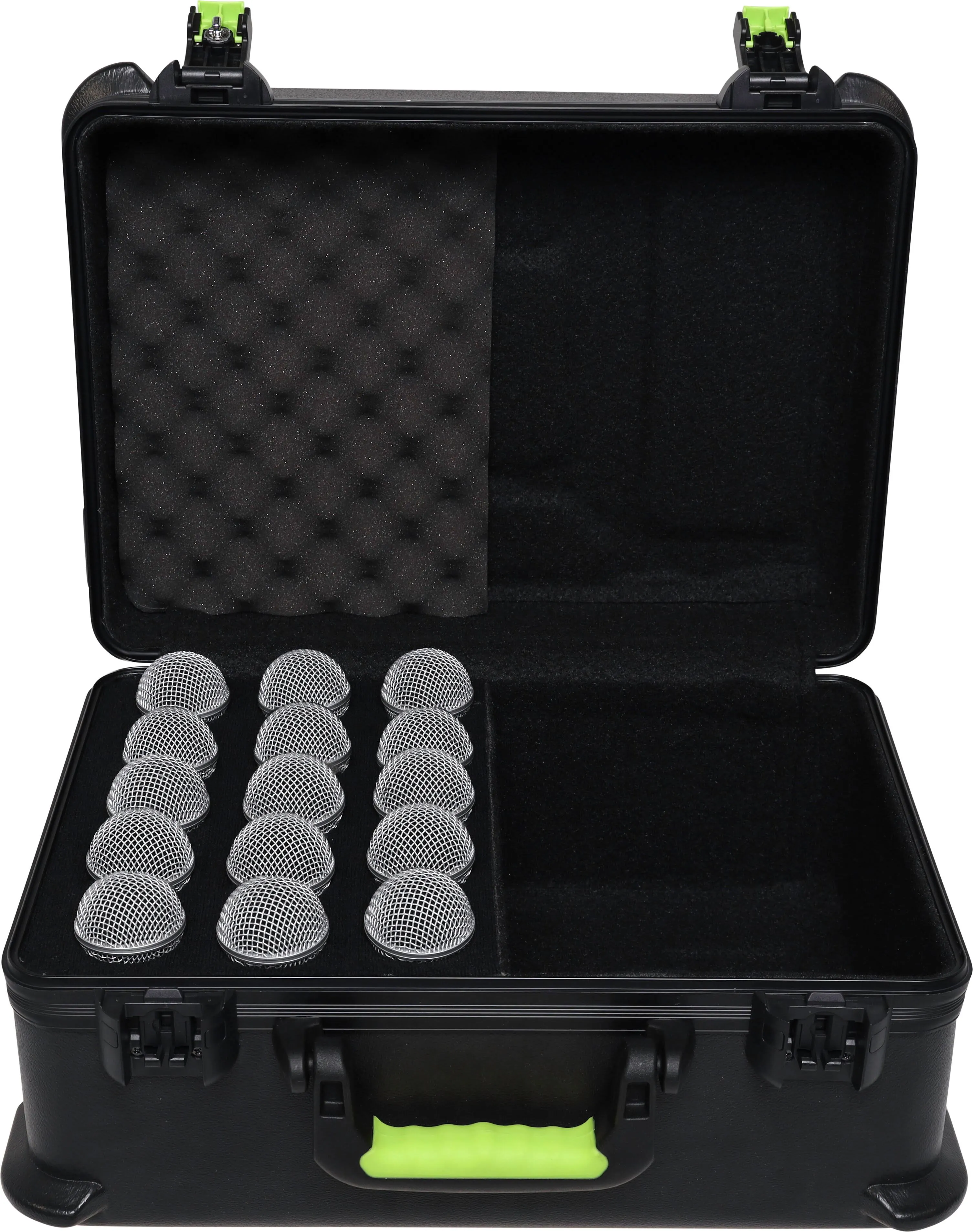 Gator Cases SH-MICCASE15 Plastic Travel Case for (15) Wired Microphones