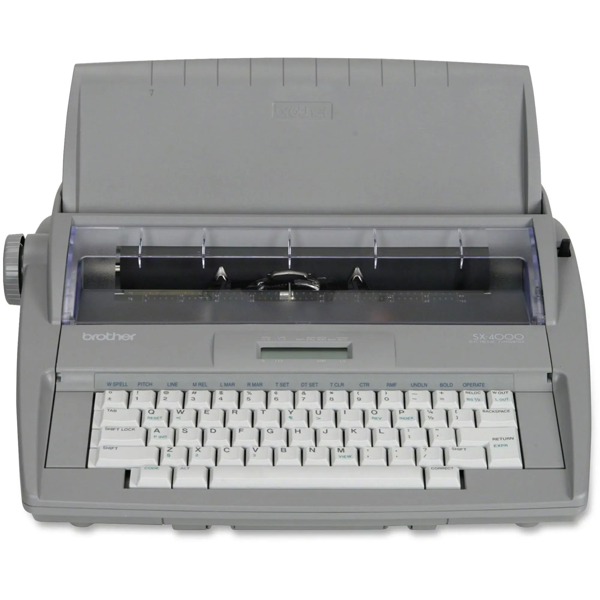 BROTHER SX-4000 Electronic Typewriter W Display Works Well Needs Correct Tape