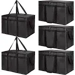 5-Pack Insulated Food Delivery Bag for Hot and Cold Meal, Xxx-Large, Grocery Tot