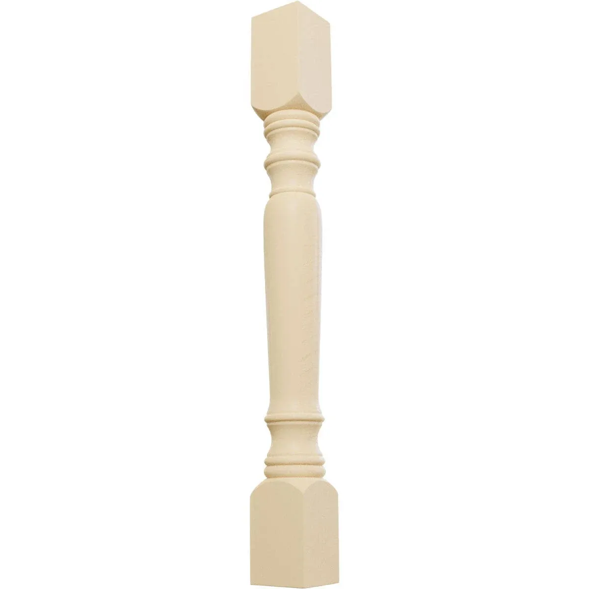 Ekena Millwork Legacy Tapered Cabinet Column in Rubberwood (Maple)