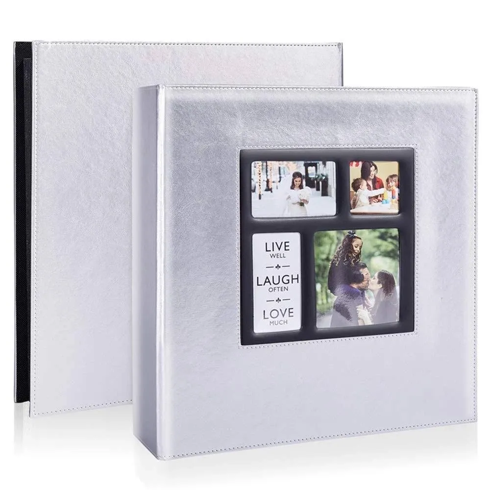 Artmag Photo Picutre Album 4X6 600 Photos, Silver