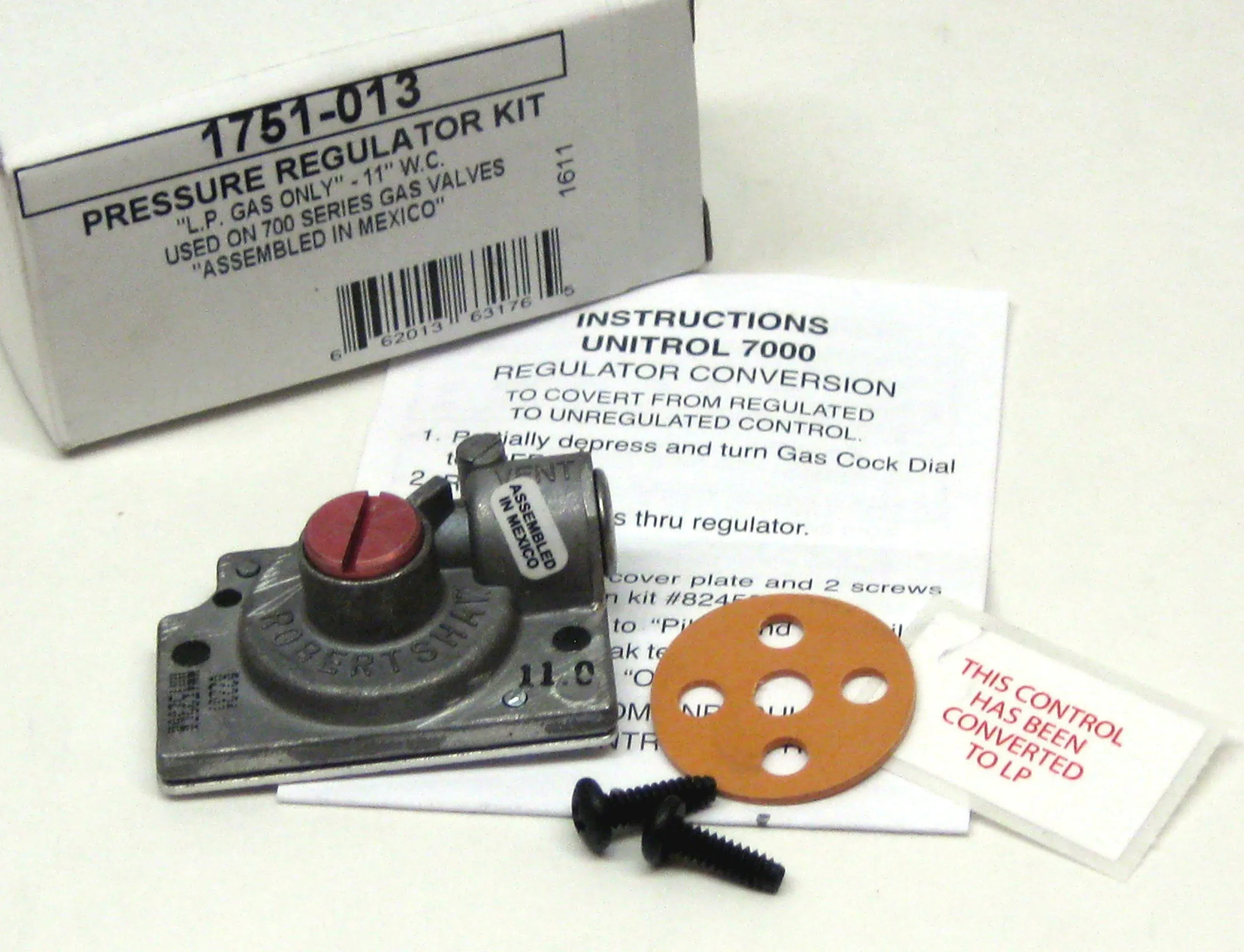 Robertshaw LP Gas Converstion Pressure Regulator Kit 1751-013 SAME DAY SHIPPING