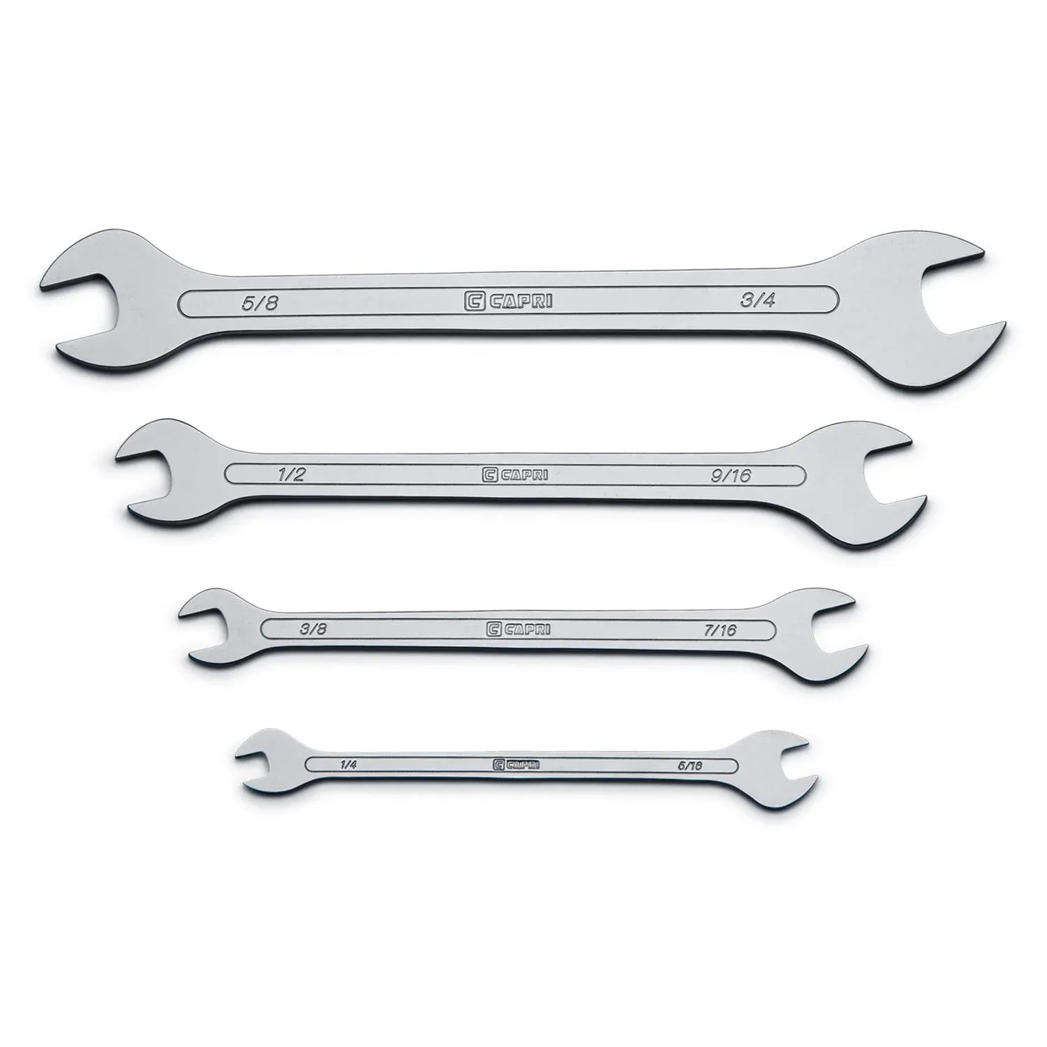 Capri Tools SAE Super-Thin Open End Wrench Set (4-Piece)