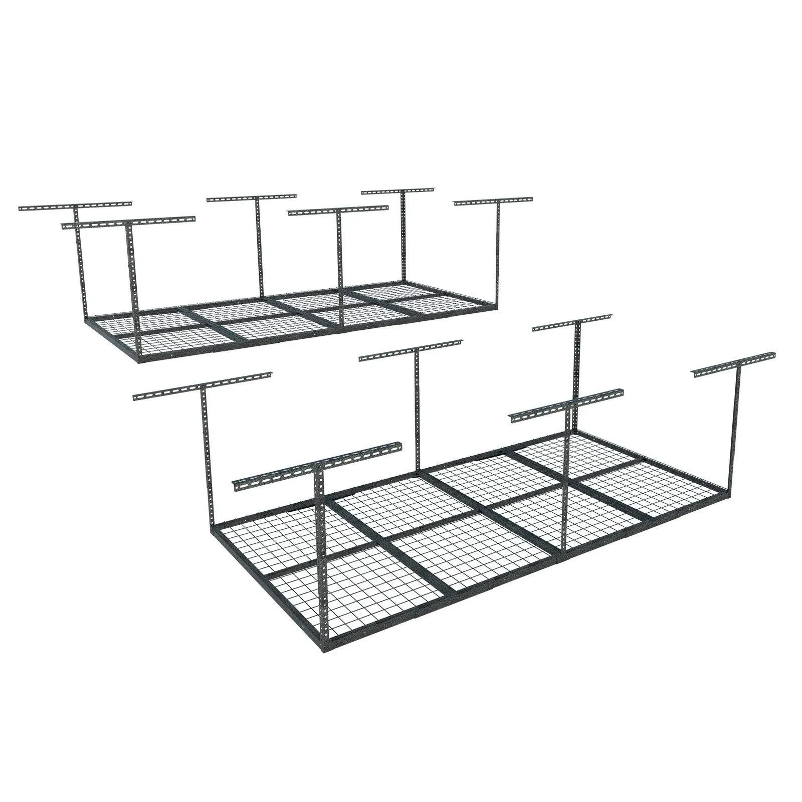 Fleximounts Adjustable Height Overhead Garage Storage 600-lb in White Steel (36-in W x 96-in D)