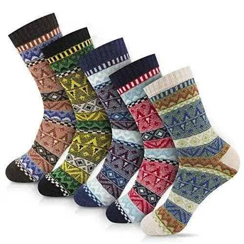 FYC Women Socks Winter - Gifts for Women - Warm Thick Soft Wool Socks Christmas Gifts Socks Cozy Crew Socks