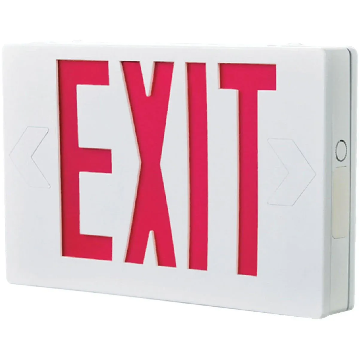 All Pro 25-Watt White Integrated LED Exit Sign with Red Letters NEW 