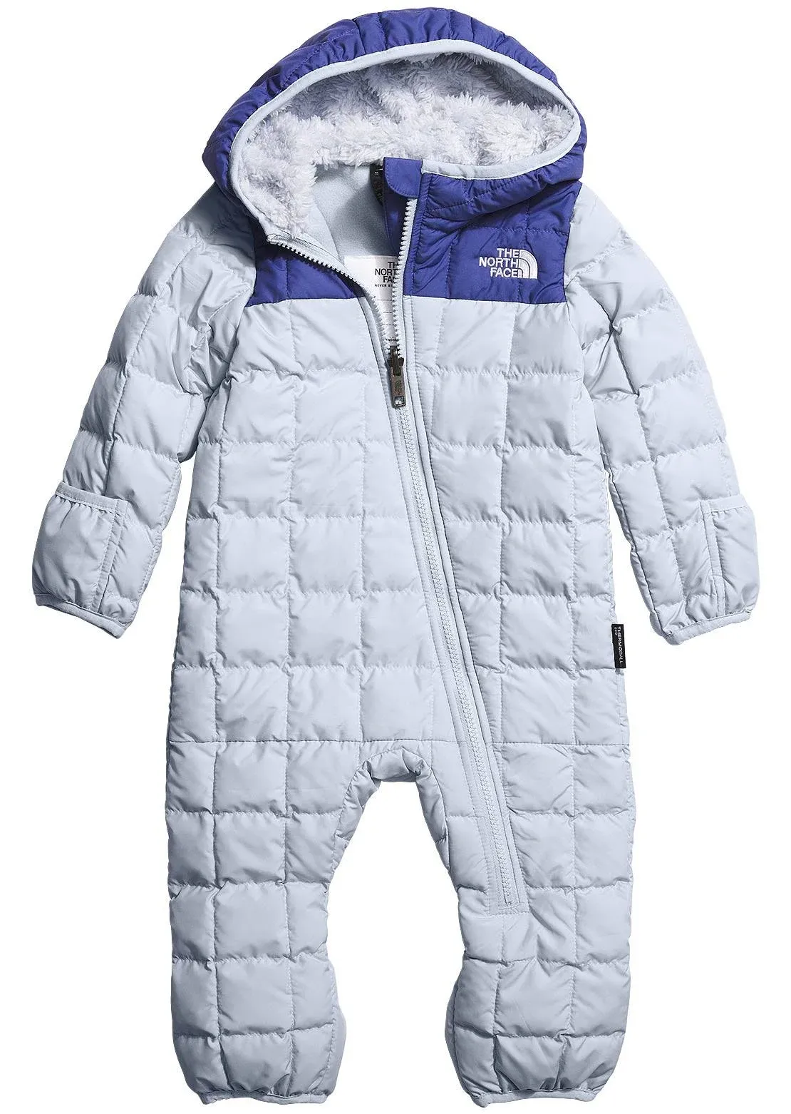 "Babies' Thermoball™ Hooded One-piece Snowsuit In Dusty Periwinkle"