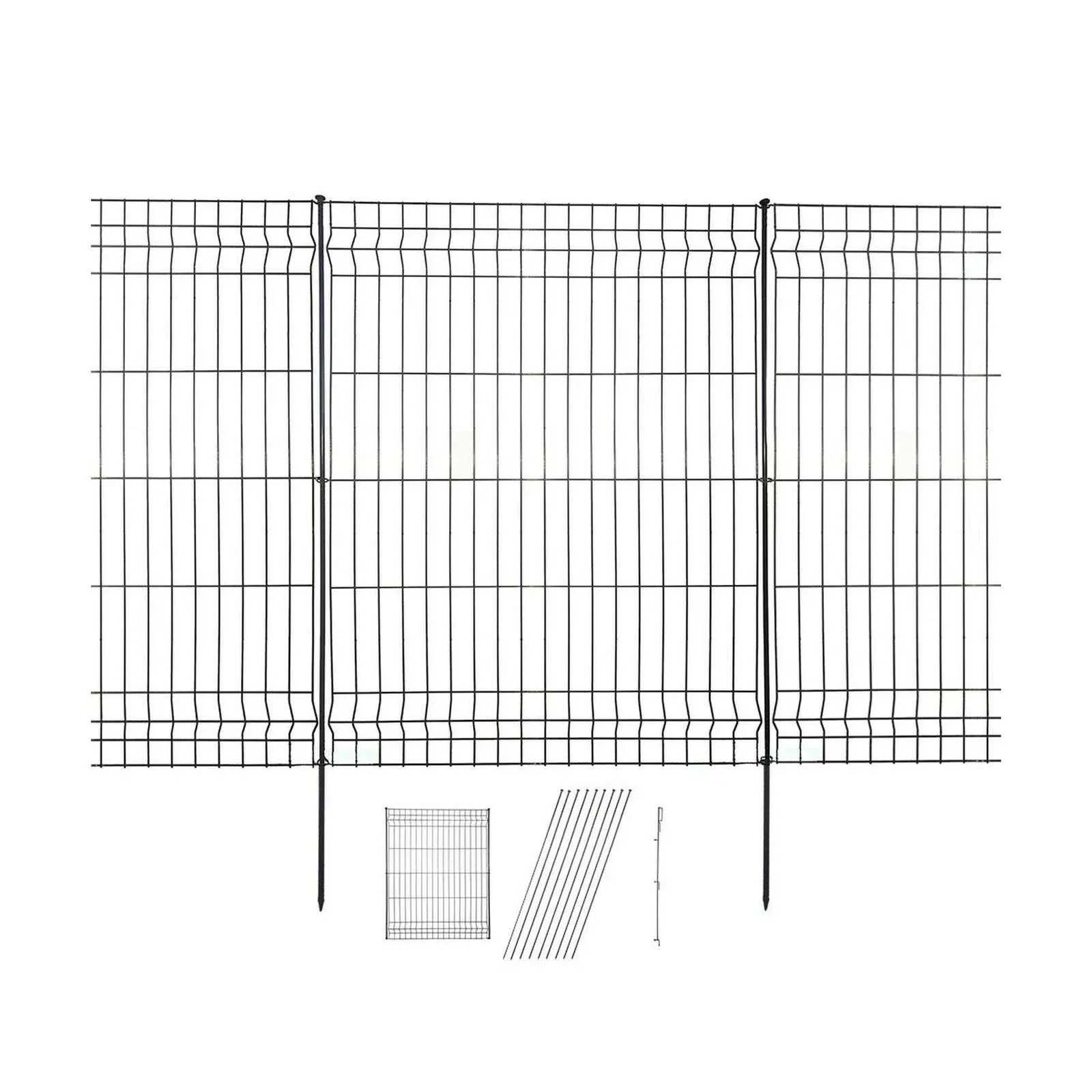 Decorative Garden Fence Fast Installation Multipurpose Metal Pet Fence Kit Outdo