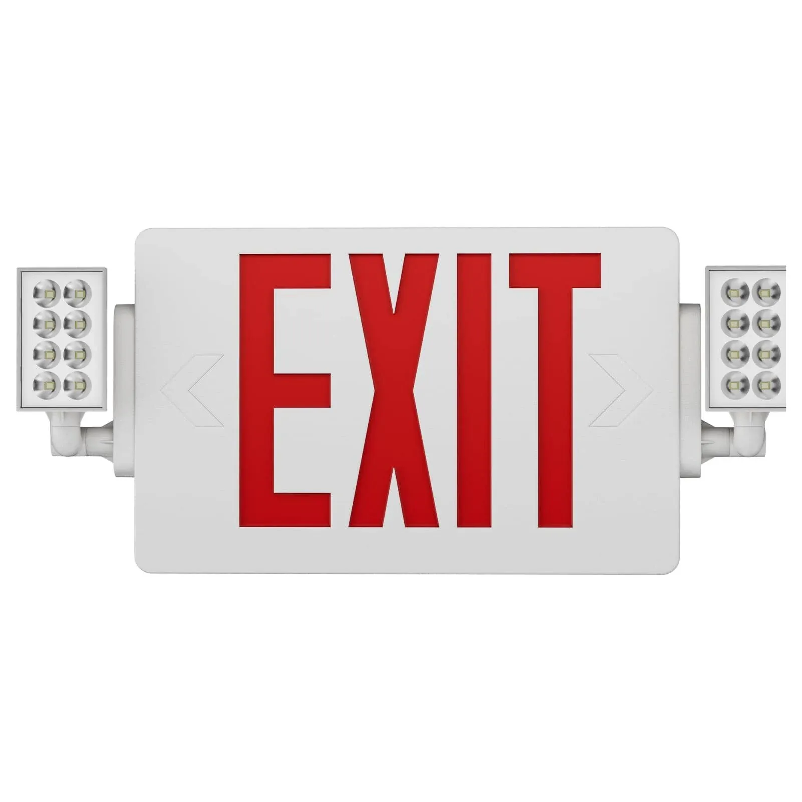 SPCETSUN 1 Pack Red Exit Sign with Emergency Lights,LED Emergency Exit Light with ...