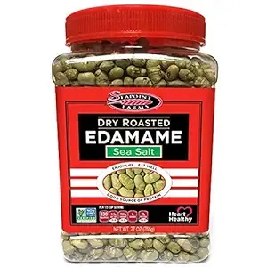 Seapoint Farms Dry Roasted Edamame, Sea Salt, Vegan, Gluten-Free, Kosher, and...