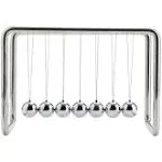 CERROPI Newtons Cradle, Newton Pendulum with 7 Balls, Classic Swing Newton Balance Ball, Science Physics Gadget, Desk Toys & Office Gadgets for Desk Decorations, 30+ Sec Swingtime